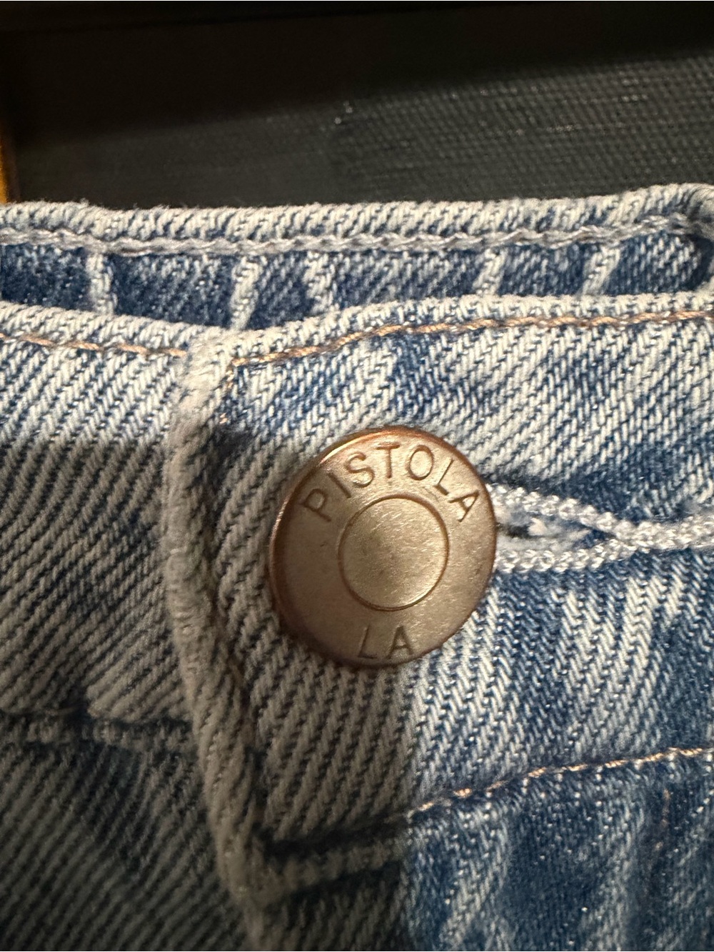 pistola Light Wash Straight-Leg Jeans with Front Panel Seams - Picture 4 of 6